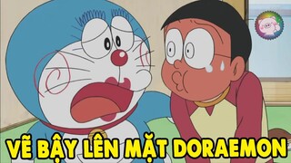 Vẽ Bẫy Trên Mặt Doraemon | Doraemon Bắt Thú | #CHIHEOXINH | #1200