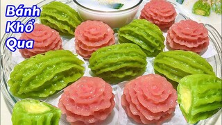 Độc Đáo Những Trái KHỔ QUA Cùng BÔNG HOA xinh xắn nhân đậu xanh mềm dẻo cực ngon/ Steamed rice cake