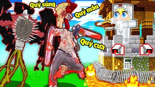 TÔ GÀ THỬ THÁCH 24H XÂY THÁP AN TOÀN CHỐNG TẤT CẢ LOÀI QUỶ TRONG CHAINSAW MAN*QUỶ CƯA QUỶ SÚNG