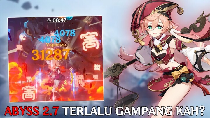 2.7 Abyss Is Super Easy! Kita Coba Pake 4 Karakter! | Genshin Impact Indonesia