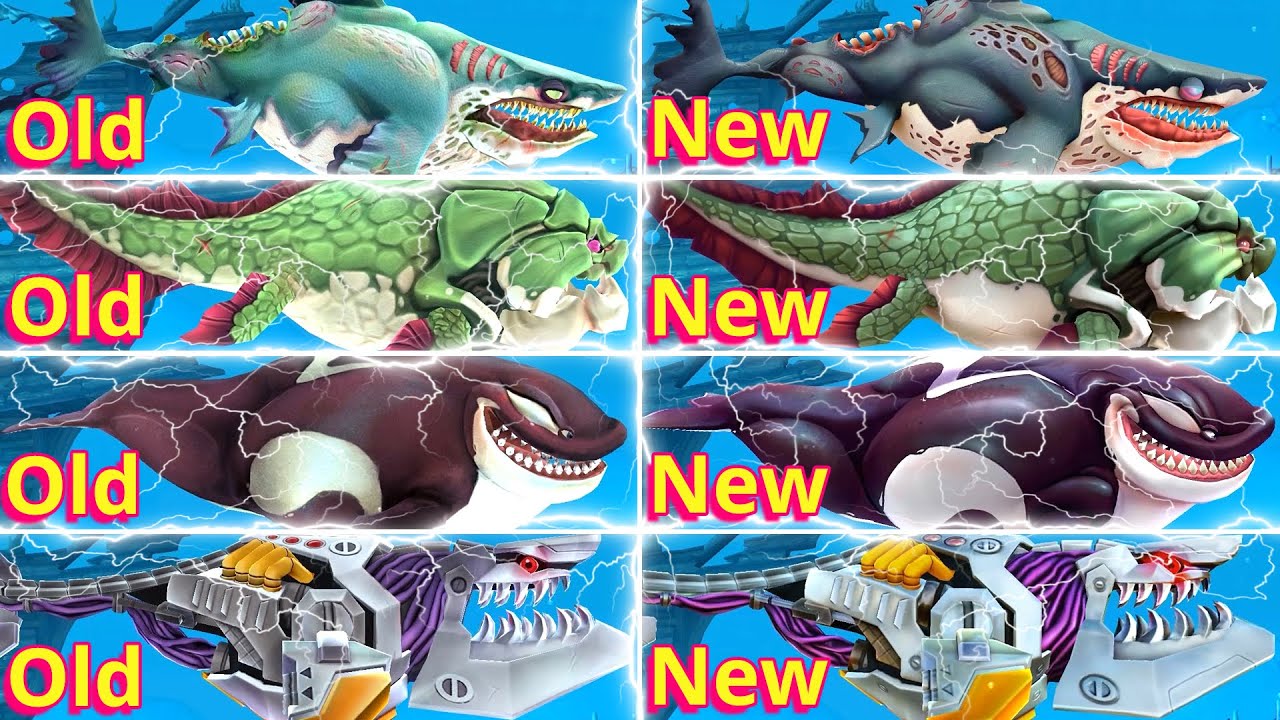 ALL NEW VIP SHARKS (HUNGRY SHARK WORLD) 