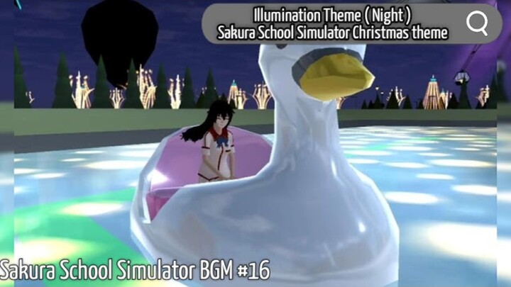 Sakura School Simulator Illumination theme Night , Christmas song