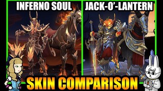 LEOMORD JACK-O'-LANTERN HALLOWEEN SKIN EFFECTS VS. INFERNO SOUL - MLBB SKIN COMPARISON SERIES