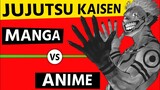 jujutsu Kaisen anime vs manga | jujutsu kaisen manga !