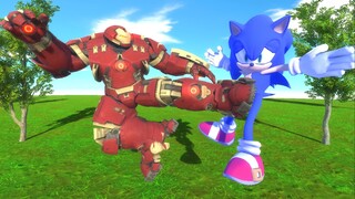 HULKBUSTER VS SONIC - Animal Revolt Battle Simulator