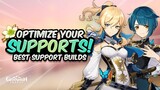COMPLETE SUPPORT GUIDE FOR EVERY CHARACTER (with Timestamps) - Best Builds & More! | Genshin Impact
