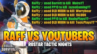 Raff VS Youtubers (Worrybear,JazonGaming,YaluOk) [Rules of Survival]