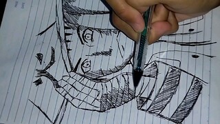 Fast draw Naruto Hokage