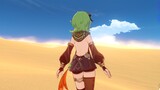 The desert is too hot, it's normal to show your back