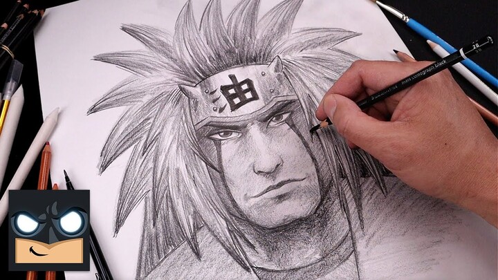 How To Draw Jiraiya | Naruto Sketch Tutorial (Step by Step)