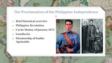 THE PROCLAMATION OF THE PHILIPPINE INDEPENDENCE
