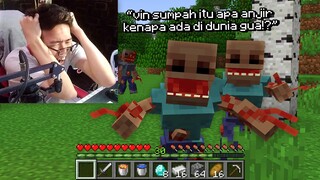 Aku Diam Diam Pasang Mod ALIEN Serem di Dunia Temen Minecraft Ku ..