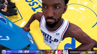 NBA 2K22 Ultra Modded Season | 76ers vs Warriors | Full Game Highlights