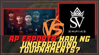 BAGONG TEAM NI DOGIE HARI NG UNDERGROUND TOURNAMENT? BINALAGBAG ANG SV EMPIRE