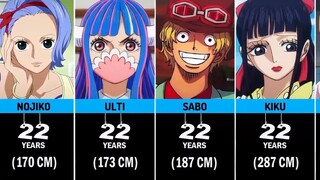 Age of One Piece Characters #onepiece