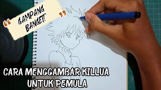 tutorial gambar killua simpel, dijamin bisa easy menn?!