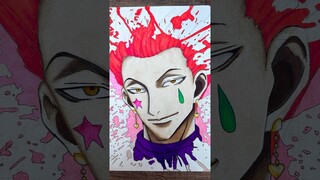 Drawing Hisoka from Hunter X Hunter #animesketch #drawing #sketching