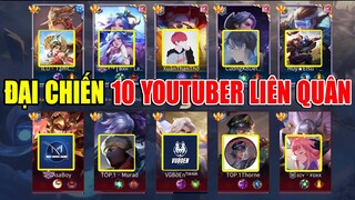 Trận đấu có 102 của 10 Youtuber nổi tiếng về Liên Quân - Zuka một mình chấp hết 5 youtuber one champ