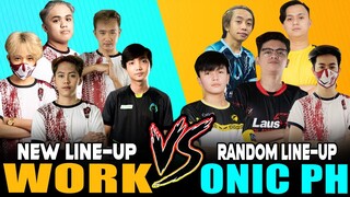 New Line-Up "WORK AUSTER FORCE" vs. Random Line-Up "ONIC PH" ~ Mobile Legends