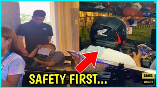 SAFE NA SAFE SI KUYA NAKA HELMET PA😂FUNNY PINOY VIDEOS•FUNNY MEMES COMPILATION 2024