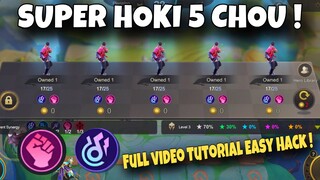 SUPER EARLY HOKI 5 CHOU EASY TRICK FULL GUIDE TUTORIAL! HOW LUCKIEST ROLL EVER MUST WATCH TILL END!