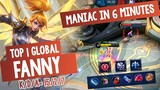 Maniac in 6 Minutes! Top 1 Global Fanny Shows the Real Cable - Mobile Legends