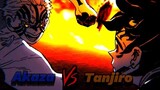Tanjiro 13th Form vs Akaza | Demon Slayer • Voice Version •
