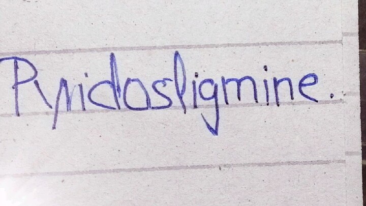 Pyridosigmine