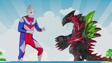 The real Ultraman and Ozawa eat watermelon in the cool of the beach, but the ultimate Bellia makes t
