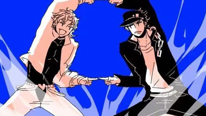 【jojo】Dio and Jotaro’s shoulder-shaking dance