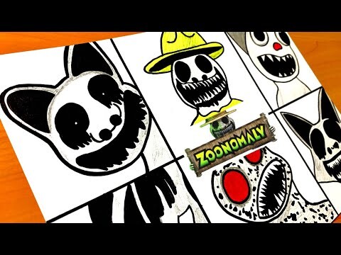 ZOONOMALY - ALL Jumpscares & Monsters - Drawing Zoonomaly