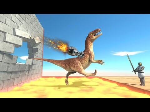 Flying Through Blocks and Lava - Animal Revolt Battle Simulator