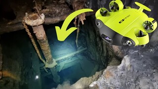 ROV GIANT waterwheel mine! What's underwater ~ underground!