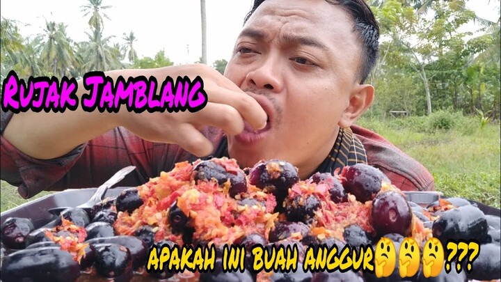 RUJAK JADUL BUAH JAMBLANG SAMBAL TERASI..!! PEDAS NIKMAT..