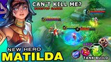 Totally Unkillable!! Matilda 100% Aggressive Gameplay with Tank Build & Retribution ~ Mobile Legends