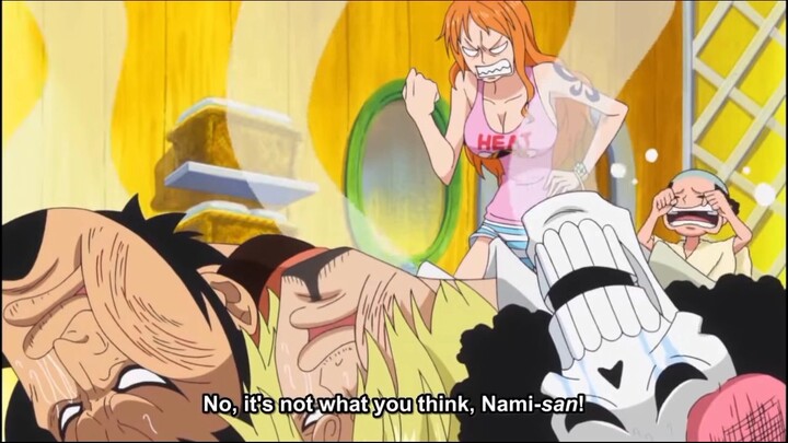 One piece funny scene-Sanji,brook And kinemon Are Envious Of the Momosuke[ENG SUB] HD