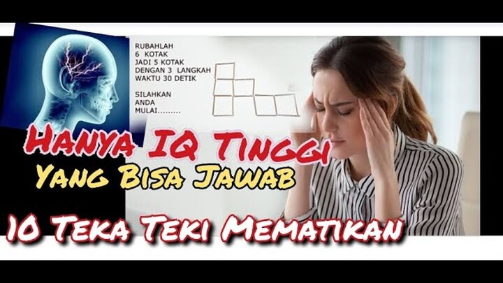 ASAH OTAK 10 kumpulan TEKA TEKI SULIT  99% ORANG NGK BISA JAWAB # 10 BEST PUZZLE COLECTION