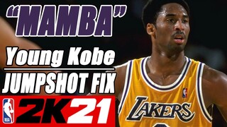 Young Kobe Bryant Jumpshot Fix NBA2K21 with Side-by-Side Comparison