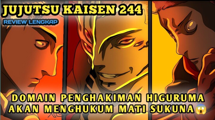 SALAH SATU DOMAIN TERKUAT AKAN MENGHAKIMI SUKUNA 🧑‍⚖️⚖️ • REVIEW JUJUTSU KAISEN CHAPTER 244