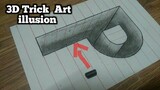 How to sketch 3D Art Trick illusion