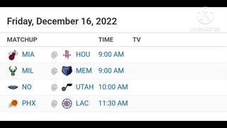 NBA Picks | December 16, 2022 | Philippine Time | Pinoy Sports Picks