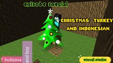 christmas Turkey and Indonesian minecraft animation