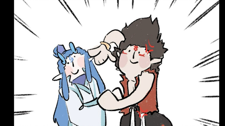 Tram dispute but Nezha Ao Bing version (Ou Bing)