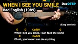 When I See You Smile - Bad English (1989) - Easy Guitar Chords Tutorial with Lyrics Part 3 SHORTS