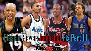 Classic Player Part III Jumpshot Fix NBA 2K20