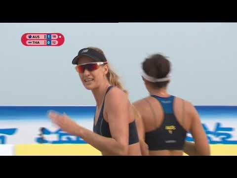 วอลเลย์บอลชายหาดชิงแชมป์เอเชีย 2019 | รอบ 16 ทีมหญิง | ไทย - ออสเตรเลีย