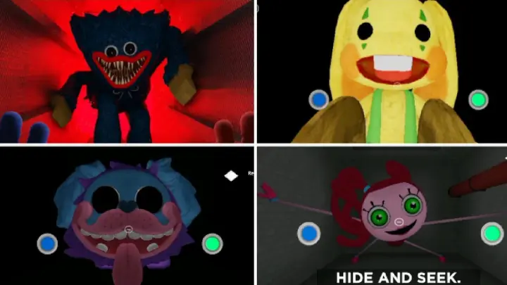 POPPY PLAYTIME ROBLOX CHAPTER 1 AND CHAPTER 2 ALL JUMPSCARES
