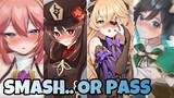 Smash or Pass Every Genshin Character (Speedrun)