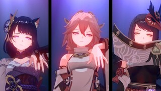 [MMD·3D] Genshin Impact Characters Dancing to Hip Roll