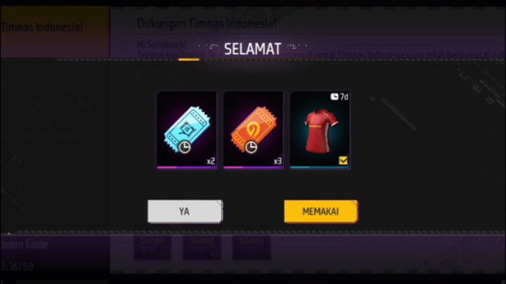 code redeem free fire terbaru